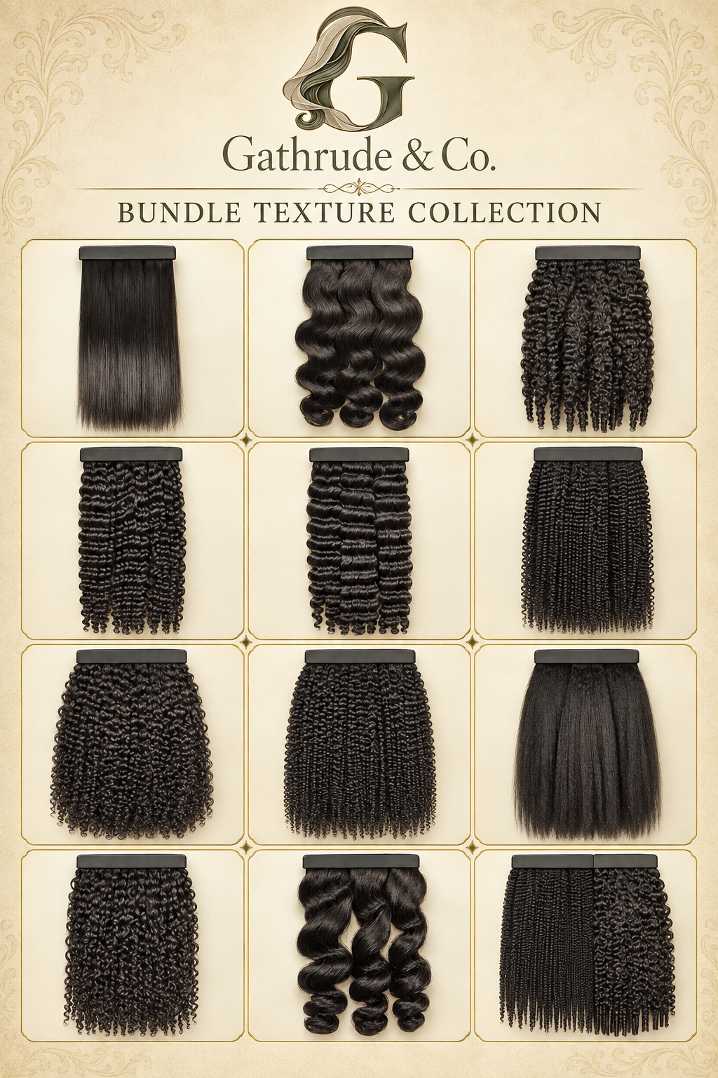 Gathrude Luxury Hair Bundles – Choose Your Texture